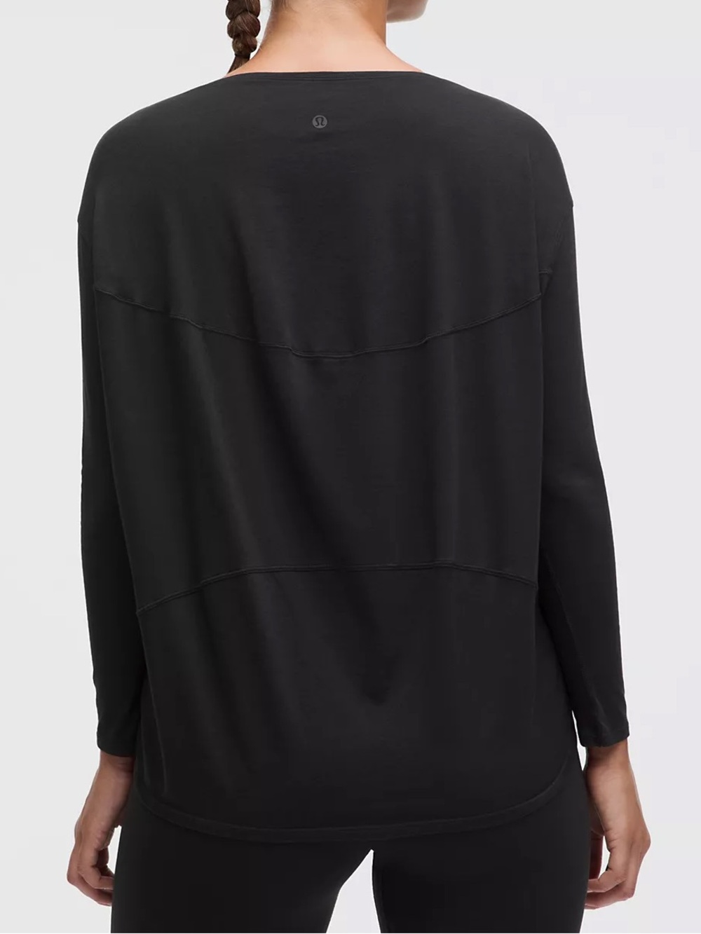 Lululemon back in action long sleeve black size 12